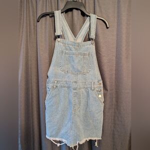 Women's Denim Overalls Skirt Sz.L